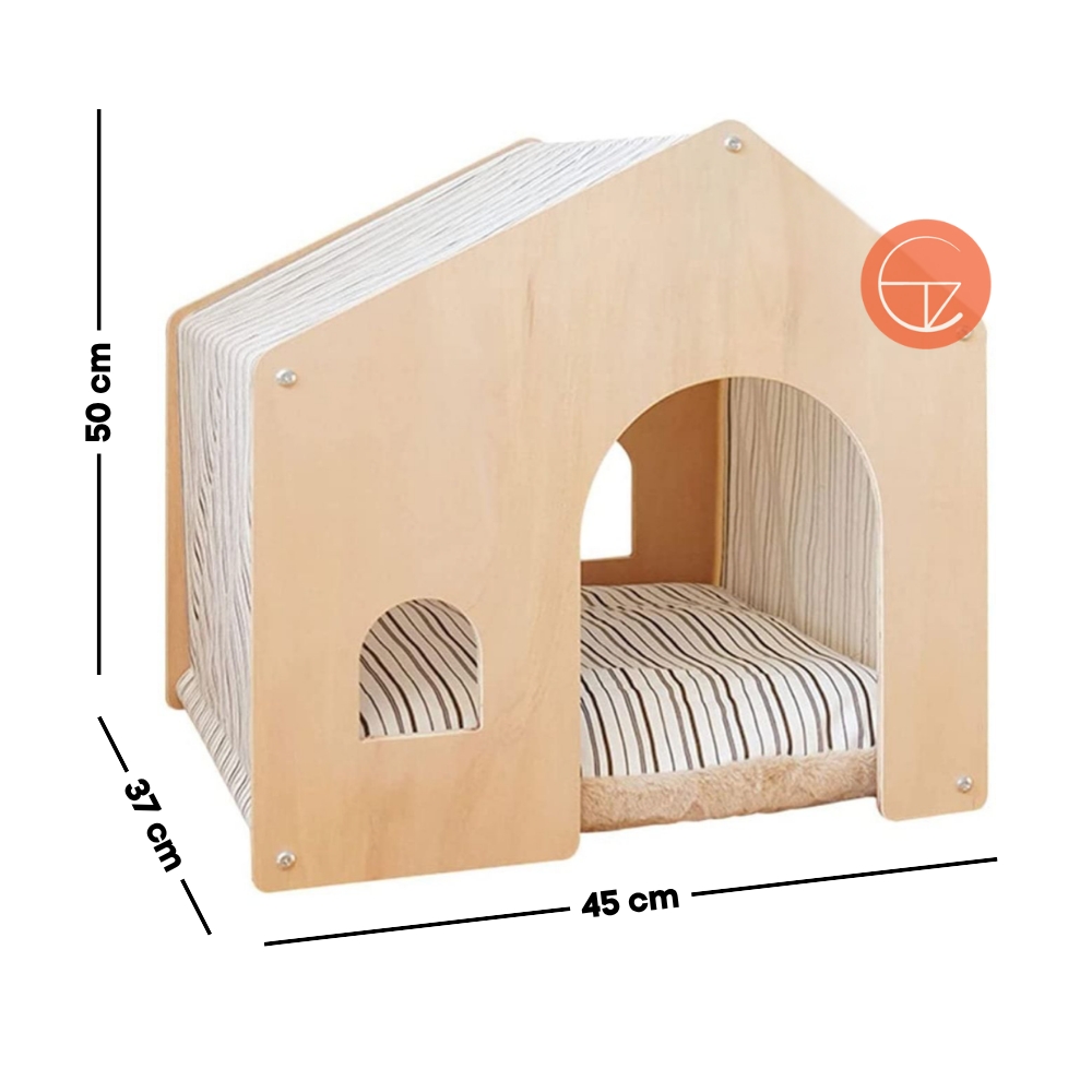Tamaris%20Maison%20pour%20Chats%20en%20Bois%20avec%20Lit