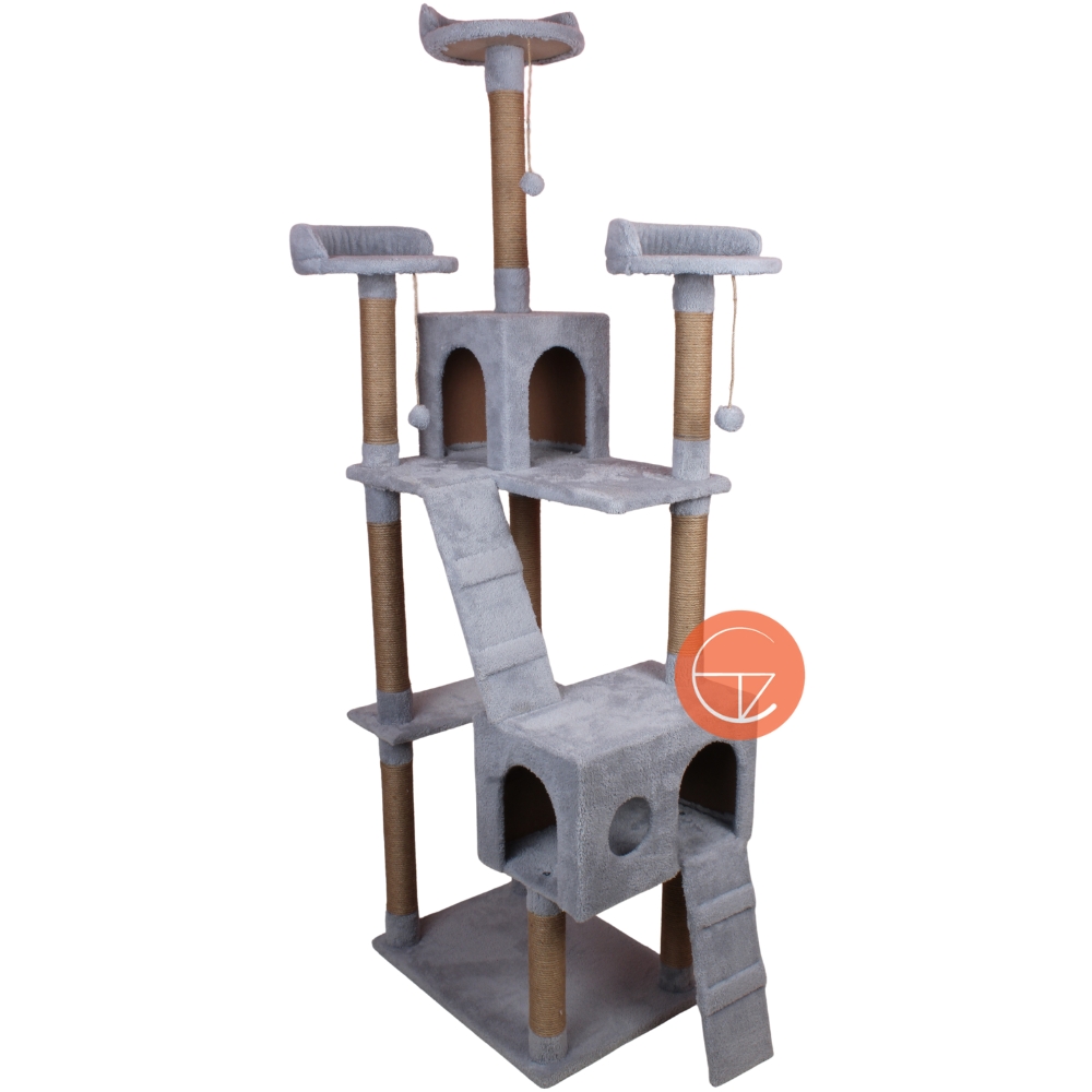 Savana%20Çift%20Merdivenli%20Kedi%20Evi