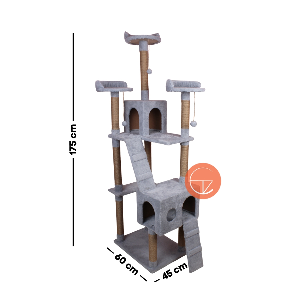 Savana%20Çift%20Merdivenli%20Kedi%20Evi