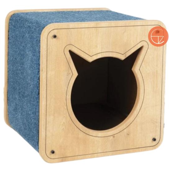 Dalia Casa para Gatos de Madera Decorativa