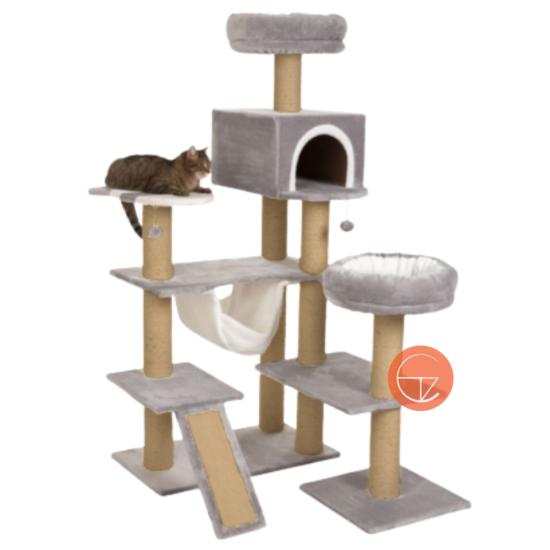 Oscar Balık Stepli Kedi Evi