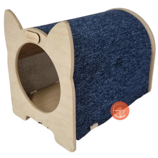 Maris Casa para Gatos de Madera con Tela