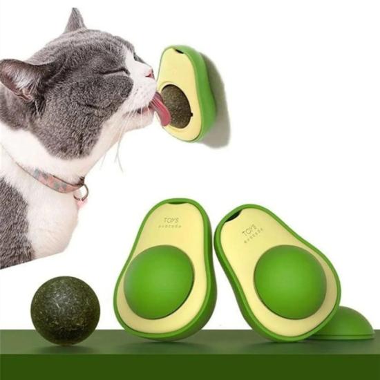 Bola para Lamer Gatos con Forma de Aguacate