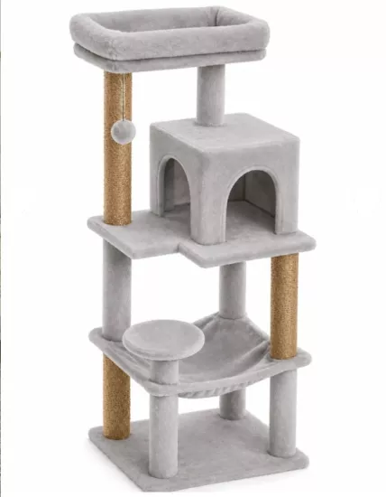 Peti Teraslı Kedi Evi
