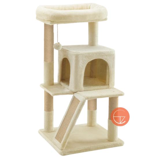 Peti Teraslı Kedi Evi
