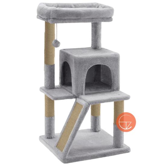 Peti Teraslı Kedi Evi