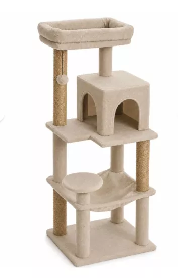 Peti Teraslı Kedi Evi